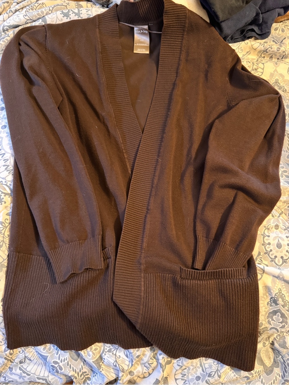 Brown cardigan